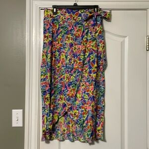Beautiful Floral Violet Skies Skirt